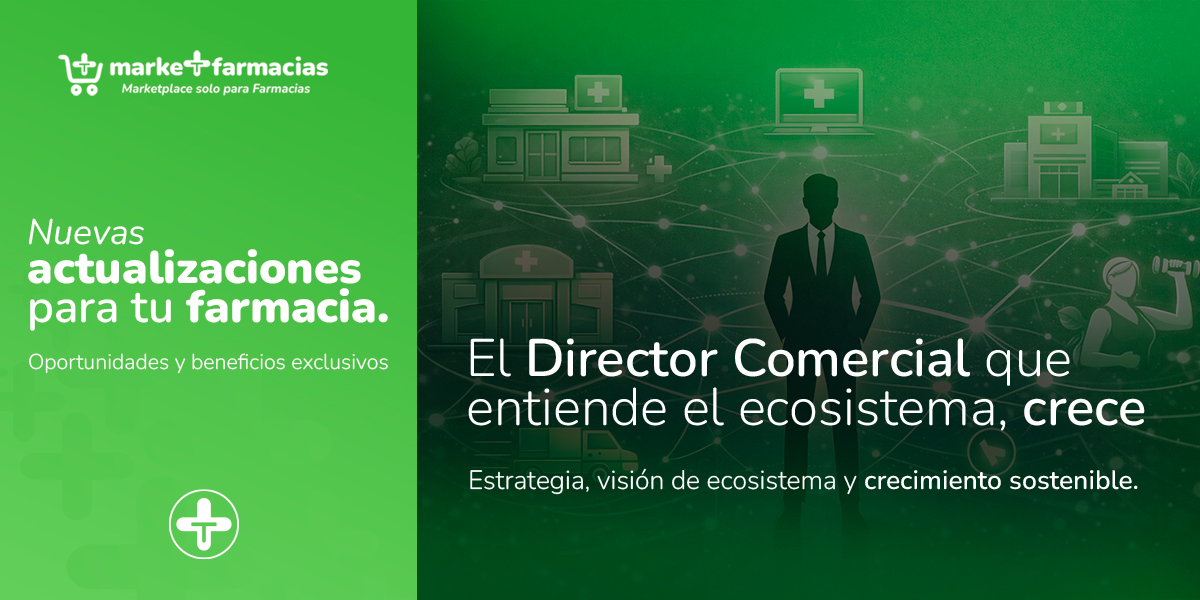 Director comercial analizando oportunidades de crecimiento en el canal farmacia