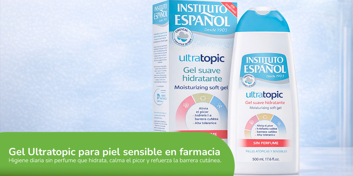 Gel Suave Ultratopic para piel sensible sin perfume