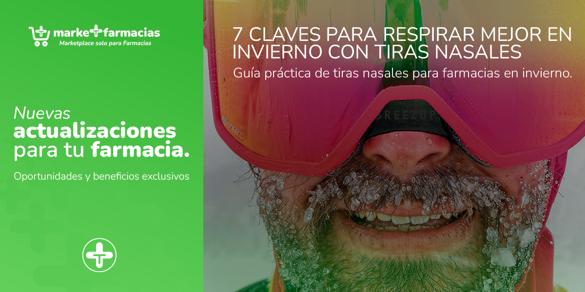 Tiras nasales Breezup para mejorar la respiración nasal en invierno desde la farmacia