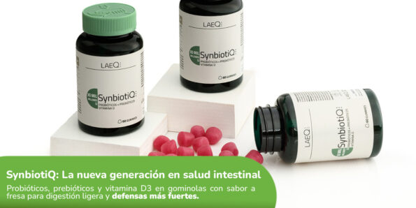 Salud intestinal con SynbiotiQ: gominolas simbióticas con probióticos y prebióticos